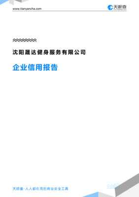 沈阳晟达健身服务(企业信用报告)- 天眼查